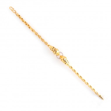 22K Gold M1 RC Stylish chain bracelet mens